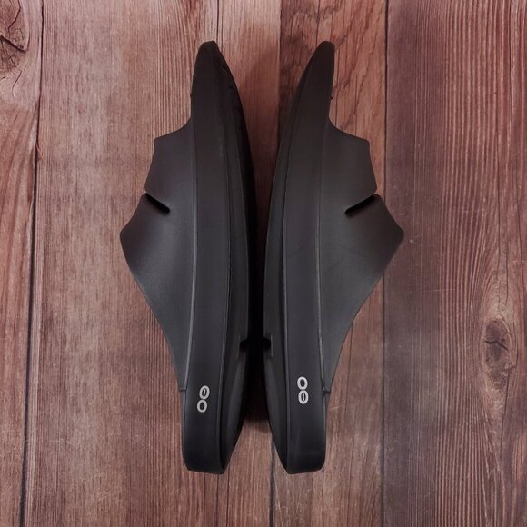 Oofos Ooahh Unisex Size Mens 12 Womens 14 Black Slides Sandals Recovery Comfort - Picture 7 of 14